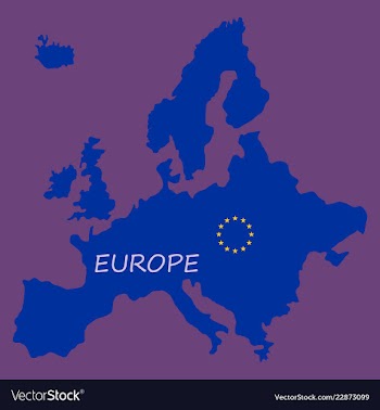 Europe map vector image
