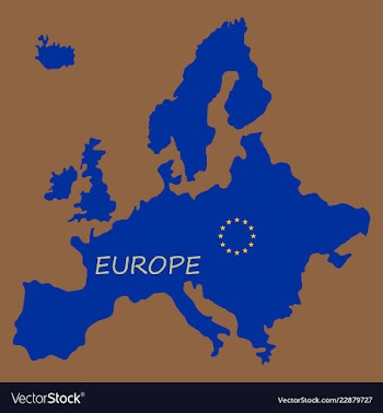 Europe map vector image