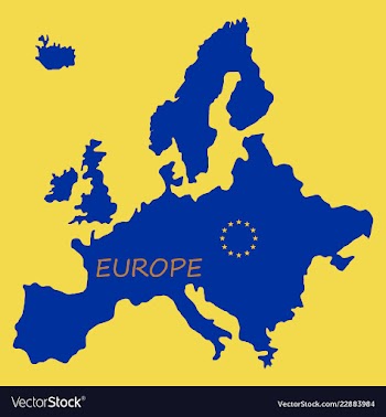 Europe map vector image