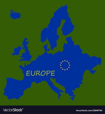 Europe map vector image