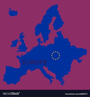 Europe map vector image