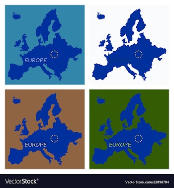 Europe map vector image