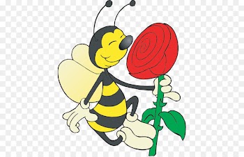 European dark bee Beehive Honey Bumblebee - aveja cartoon 