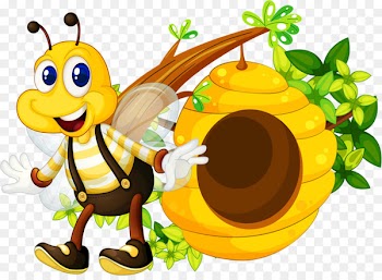 European dark bee Clip art Beehive Honey bee Portable Network Graphics - artesania cartoon 