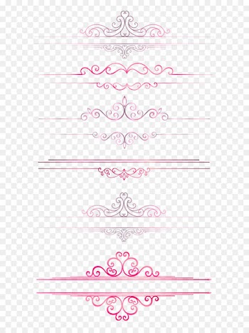 European pattern border line dividing line columns 