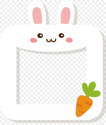 European rabbit Clip art - White rabbit frame design 