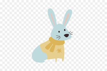 European rabbit Easter Bunny Watercolor: Flowers - rabbit 