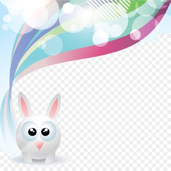 European rabbit Euclidean vector Photography - Cartoon rabbit material 