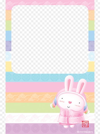 European rabbit Picture frame Pattern - Rabbit Frame 