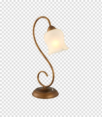, European style retro flower table lamp transparent background PNG clipart
