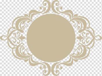European wind with wooden frame, brown damask transparent background PNG clipart