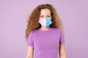 European woman wearing face mask in the new… | Free stock photo | High Resolution image