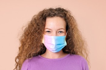 European woman wearing face mask in the new… | Free stock photo | High Resolution image