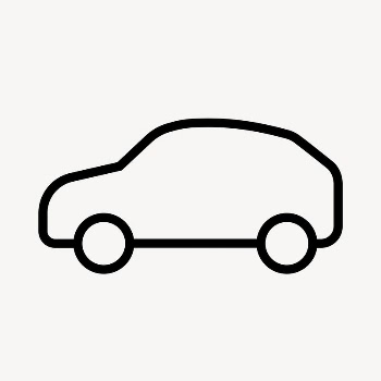 EV car icon, line art | Free Icons - rawpixel