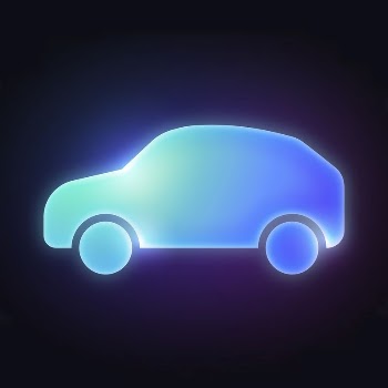 EV car icon, neon glow | Free Icons - rawpixel