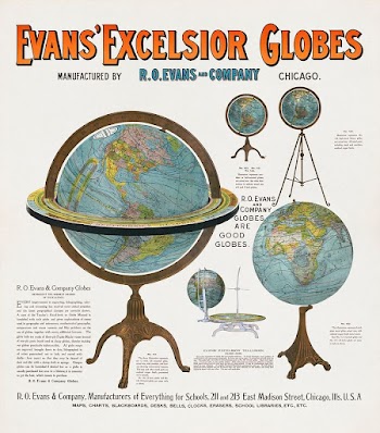 Evan's excelsior globes (1899) vintage | Free Photo Illustration - rawpixel