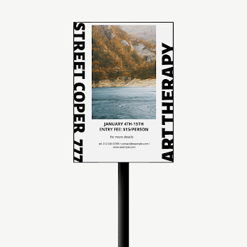 Event ad sign mockup, 3D | Free PSD Mockup - rawpixel