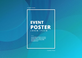 Event poster abstract Free Vector