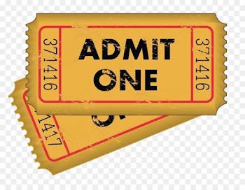 Event Tickets, Vintage Tickets, Traveling Carnival, Yellow, Label PNG