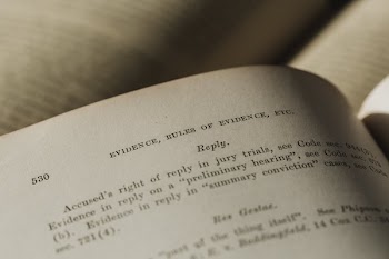 Evidence Page In Law Book
