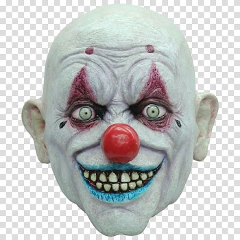 Evil clown Mask Masquerade ball It, mask transparent background PNG clipart
