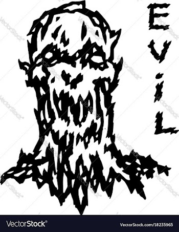Evil demon head vector image