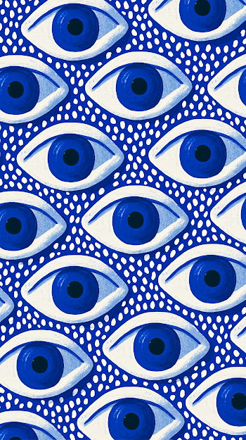 Evil Eye Repeating Pattern