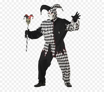Evil Jester Adult Costume Clown Evil Jester Costume - clown 