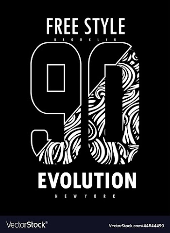 evolution typography for t shirt design premium