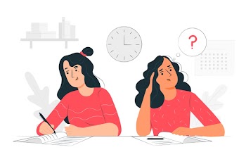Exams concept illustration Free Vector