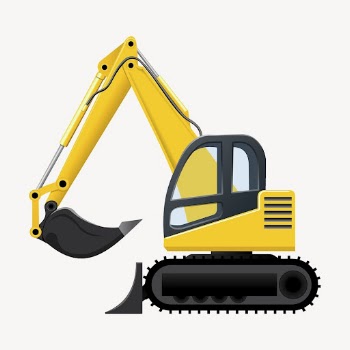 Excavator clipart, construction illustration psd. | Free PSD - rawpixel