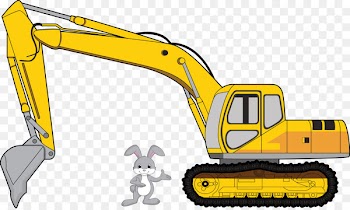 Excavator Heavy Machinery Bulldozer Clip art Cartoon - excavator 