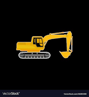 excavator yellow