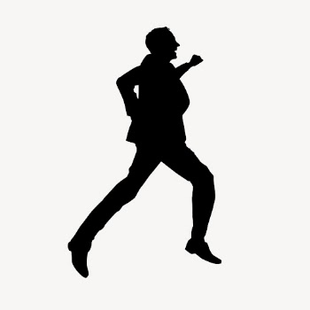 Excited businessman silhouette, jumping gesture | Free Vector - rawpixel