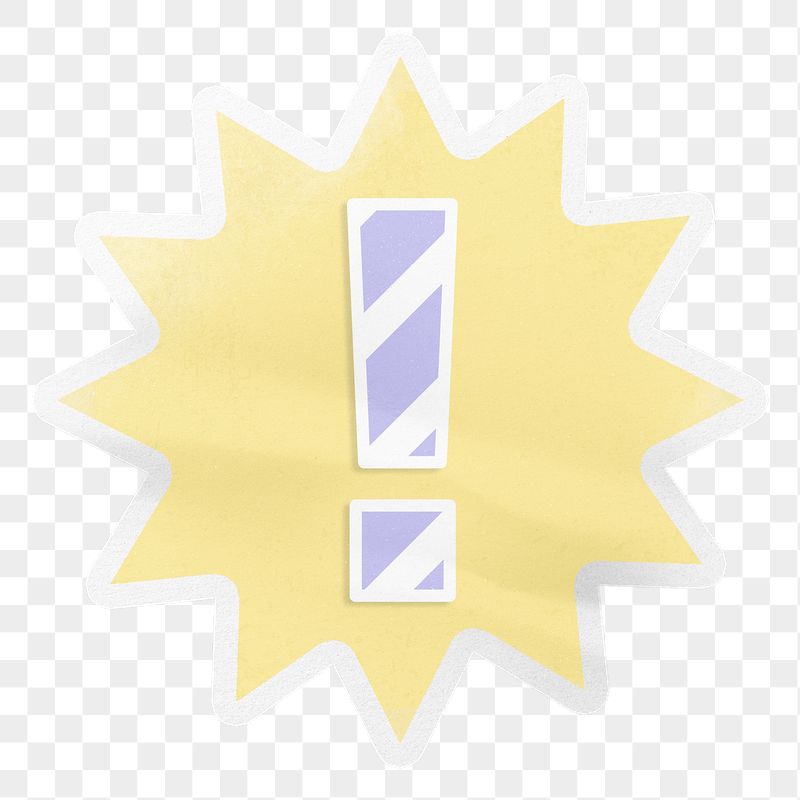 Exclamation mark png, cute pastel | Free PNG - rawpixel
