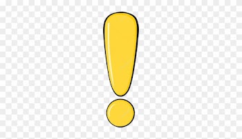 Exclamation Mark Yellow Cartoon - Yellow Exclamation Mark Png
