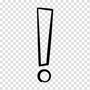 Exclamation point illustration, Rectangle Line, exclamation point transparent background PNG clipart