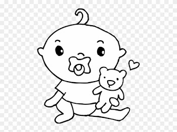 Exclusive Ideas Baby Clipart Black And White Cute Boy - Baby Clip Art Png
