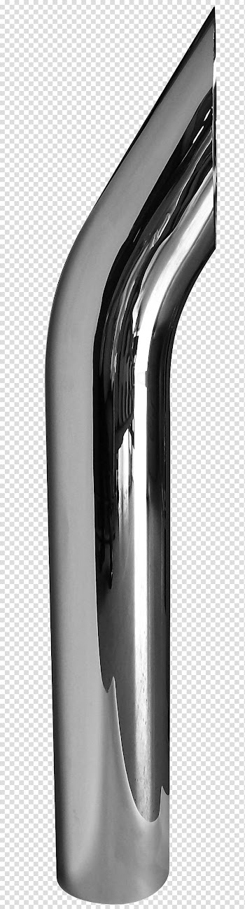 Exhaust system Chrome plating Truck Muffler Pipe, exhaust transparent background PNG clipart