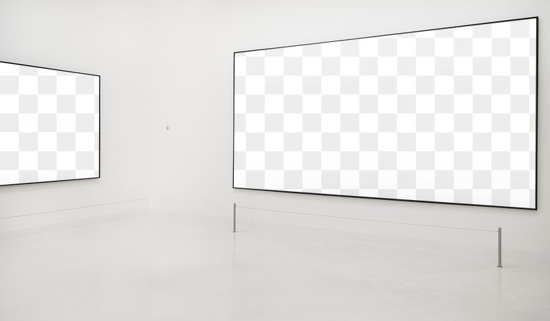 Exhibition frame png sign mockup, | Free PNG Mockup - rawpixel