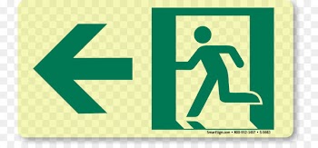 Exit sign Emergency exit Building Arrow Safety - Emergency Exit Signs 