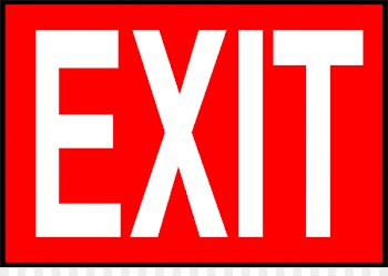 Exit sign Emergency exit Clip art - Exit Cliparts 