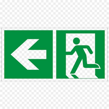 Exit sign Emergency exit Direction, position, or indication sign ISO 7010 -  