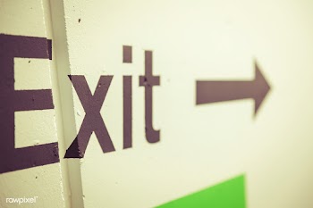 Exit sign | Free public domain photo - 432391