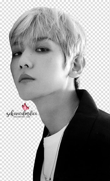 EXO Baekhyun Lined, man in black suit jacket transparent background PNG clipart