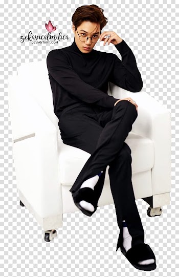 EXO Kai Lined, man wearing black dress pants transparent background PNG clipart