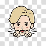 EXO LINE, man illustration pointing forward transparent background PNG clipart
