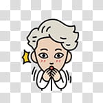 EXO LINE, man wearing white shirt cartoon illustration transparent background PNG clipart
