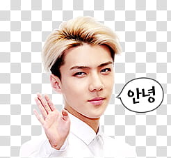 EXO LINE RENDER , man wearing white collared top transparent background PNG clipart