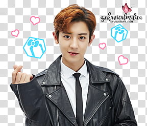 EXO LINE Stickers, EXO Chanyeol transparent background PNG clipart